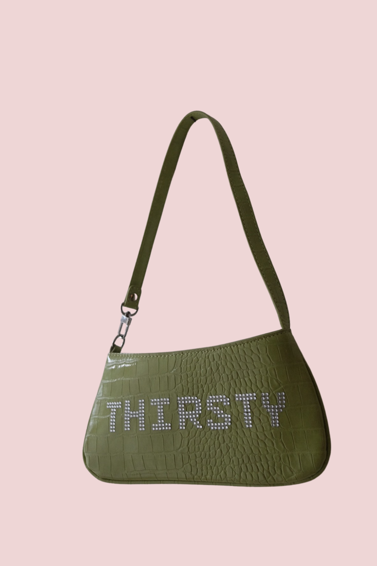 ππ Daddy's Gurl - 'THIRSTY' Rhinestone Green Handbag β¨π₯΅