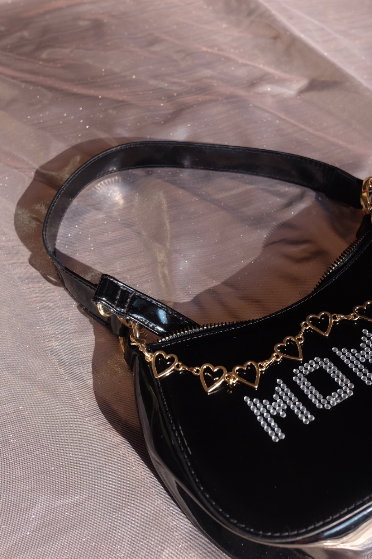 'MOMMY' Upcycled Custom Rhinestone Handbag