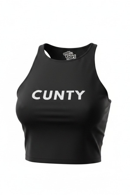 CUNTY -  RACER CROP TOP