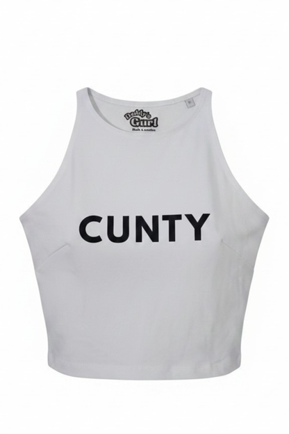 CUNTY -  RACER CROP TOP