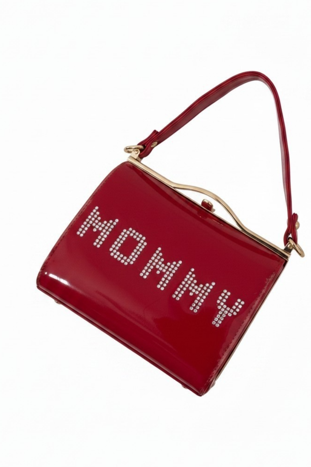 MOMMY 💋 UPCYCLED VINTAGE STYLE RED BOX CLUTCH