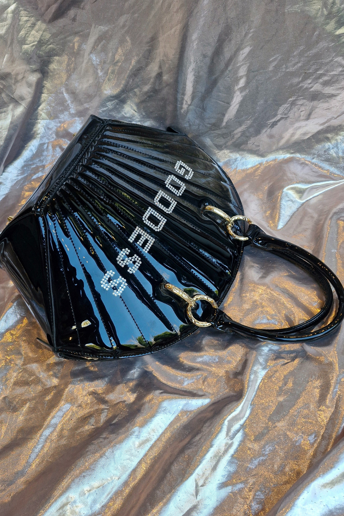 "GODDESS" Upcycled Glossy Vintage Italian Shell Handbag