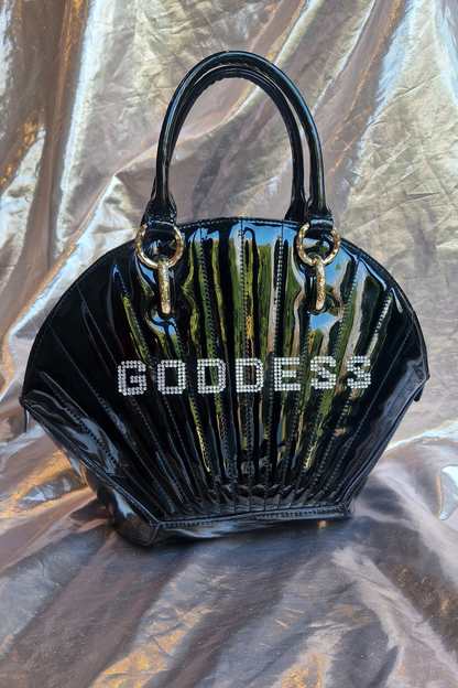 "GODDESS" Upcycled Glossy Vintage Italian Shell Handbag